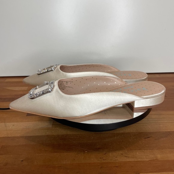 Kate Spade New York Women's Buckle up Slide Mule Flats - Ivory Bridal 8 - Picture 11 of 13
